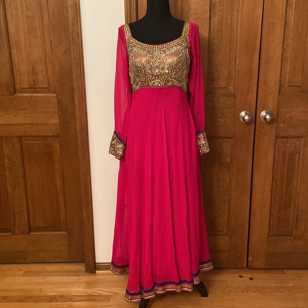 Hot Pink New Anarkali